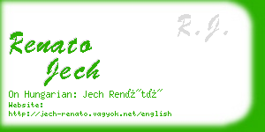 renato jech business card